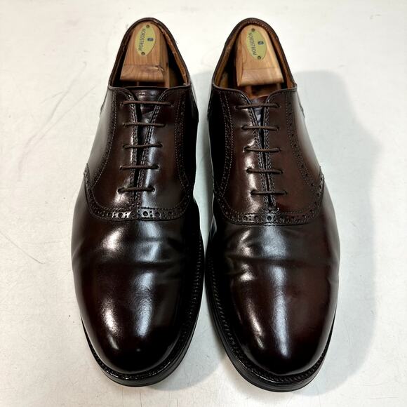 NEW HEELS Alden 994 Saddle Bal Oxford Color 8 Shell Cordovan USA 11 D - Picture 3 of 13